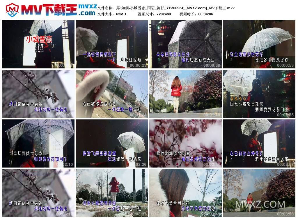 露·如烟-小城雪恋_国语_流行_YE300954